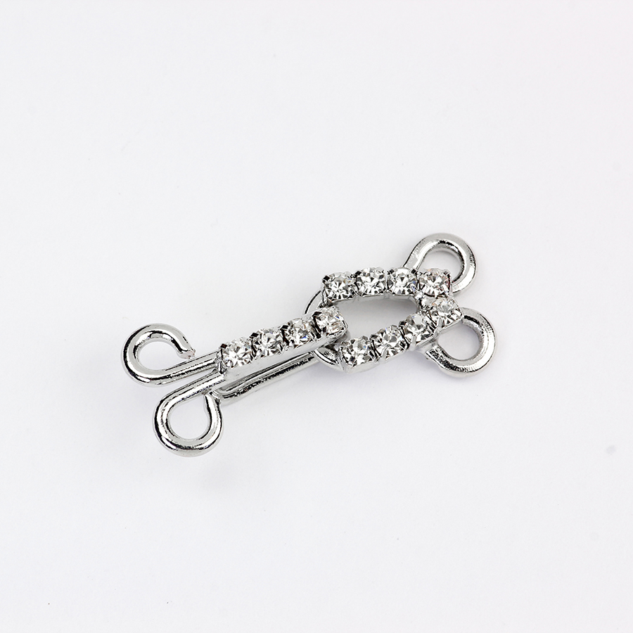 Uncinello strass - FF566-3 - Nikel