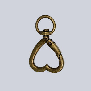 Moschettone a cuore girevole - FF627-45 - Ottone antico