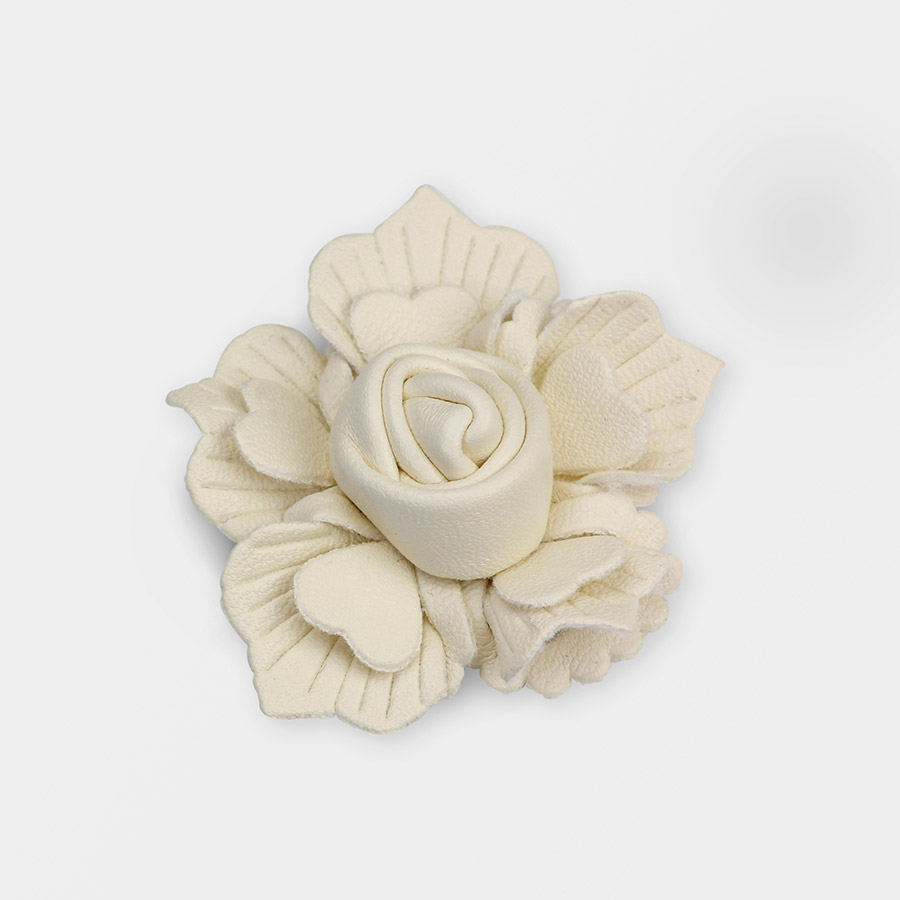 Rosellina in similpelle - K1277-12 - Avorio