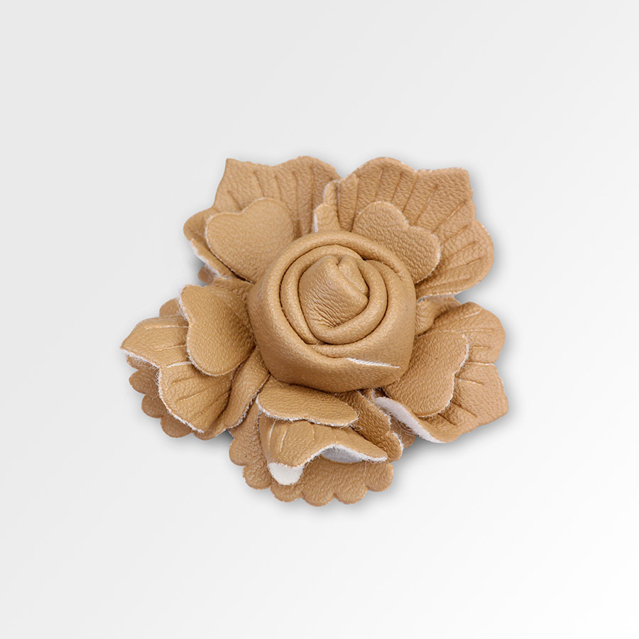 Rosellina in similpelle - K1277-12 - Marrone chiaro