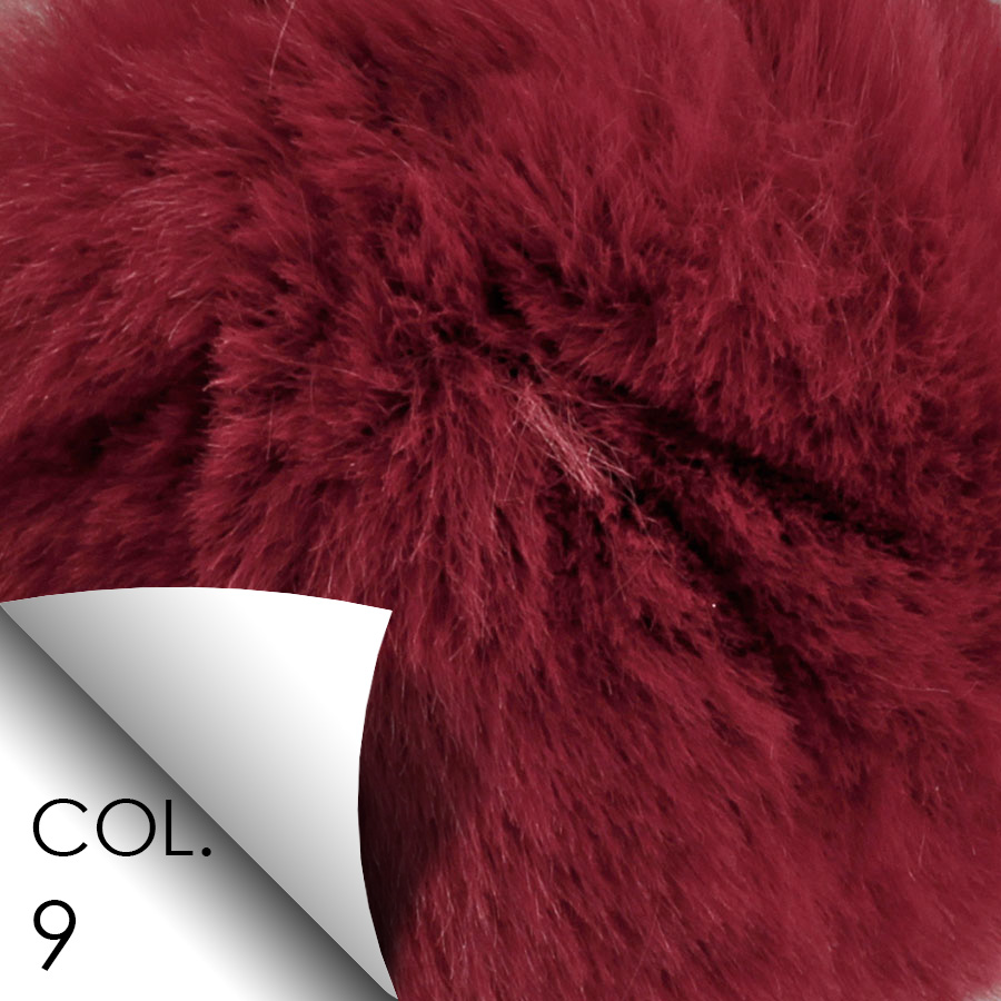 Pompon in pelliccia ecologica - imitazione lapin - K1332-6 - Col. 9 
