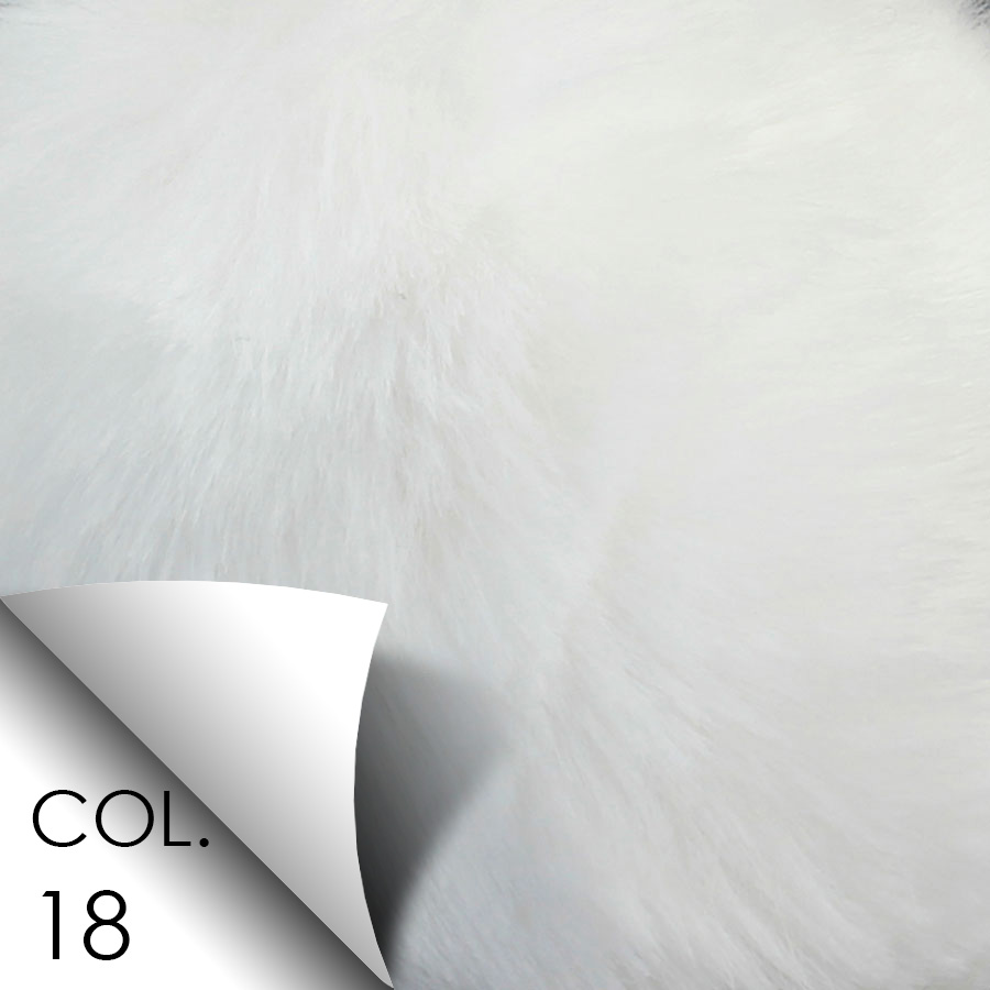 Pompon in pelliccia ecologica - imitazione lapin - K1332-6 - Col. 18