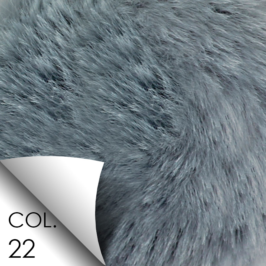 Pompon in pelliccia ecologica - imitazione lapin - K1332-6 - Col. 22