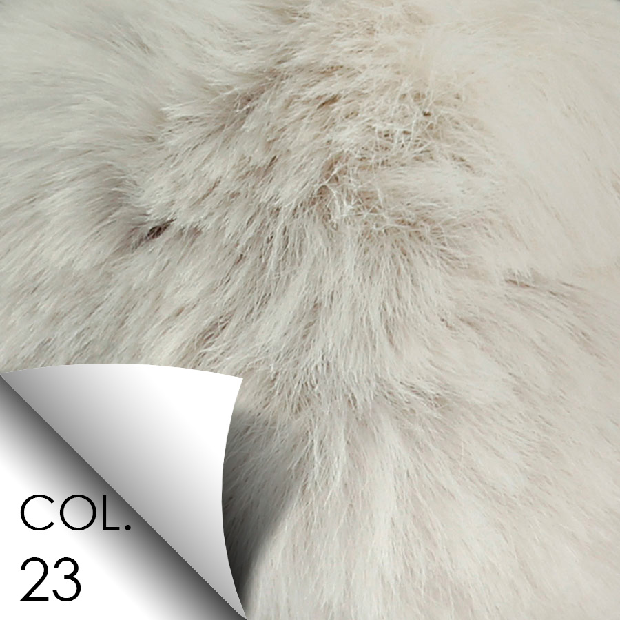 Pompon in pelliccia ecologica - imitazione lapin - K1332-6 - Col. 23 