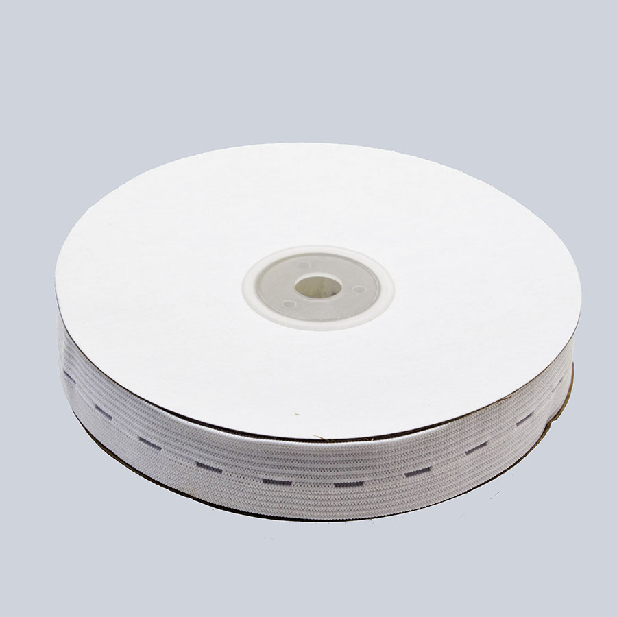 Fettuccia elastica con asole - K1358-20 - Bianco